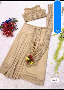 Elegant Cream Embroidered Saree