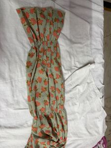 ORIGINAL SAVANA Sage Green Floral Smocked Crop Top