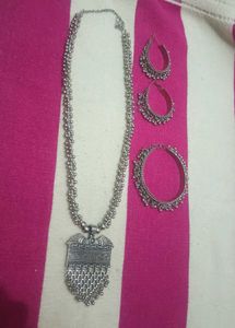 Oxidized Silver Jewelry Set