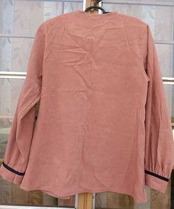 Blouse with Tie Neck Detail
