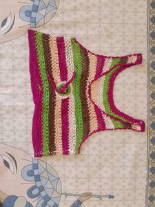 Crochet Knit Crop Top.