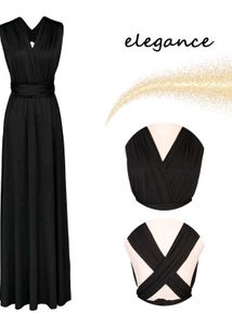 Black Convertible Maxi Dress