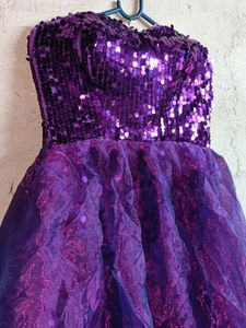 Celebrity Sequin Party Dress Mini Purple 💜