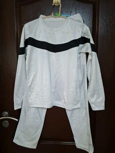 White &amp; Black Athletic winter Tracksuit Set