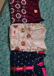 3 Embroidered Kurta Set💗