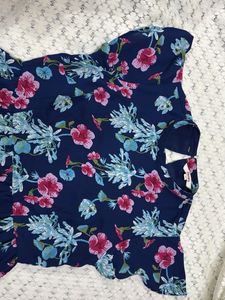 Floral blue maxi dress