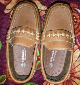 CuteWalk Brown Loafers - Size 25