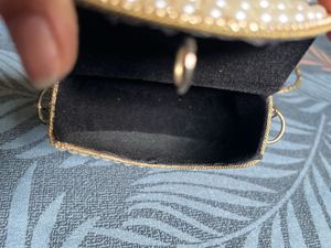 Elegant Pearl Embellished Mini Sling Bag