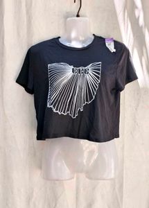 Graphic Print Cropped T-Shirt