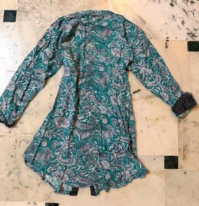 Boho Paisley Print Tunic Top