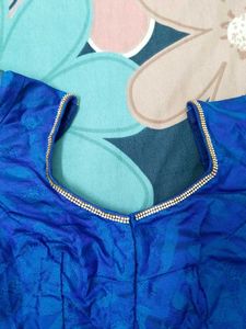 Royal Blue Ethnic Blouse with bead works✨💙