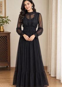 Elegant Black Lace Gown