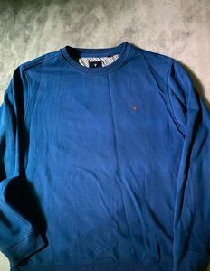 Men's Blue Crew Neck Sweatshirt
