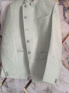 Men's Light Green Ethnic jothpuri set with pant