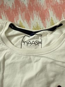 White Graphic Print T-Shirt