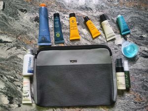 Tumi Pouch with amenities