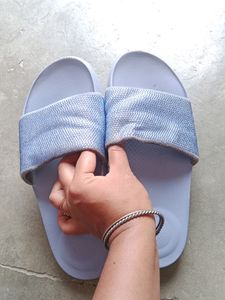 FITFLOP Women's Blue Slides/Flats
