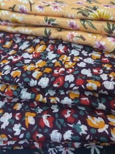 3 pieces in 1 price 300. Floral Print Fabric Set