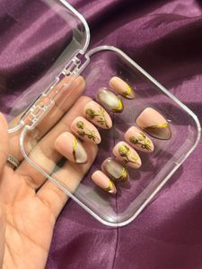 Elegant Rose Press-On Nails
