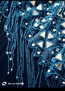 Brand new Embellished Blue Ethnic cape