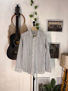 Classic Striped Men's Button-Up Shirt
