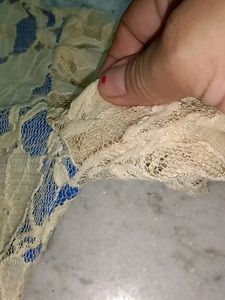 Puffy Sleeves Net Top