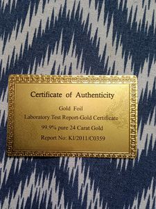 Gold Plated Cards