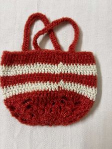 🆕Handmade Crocheted Striped Pouches (2)