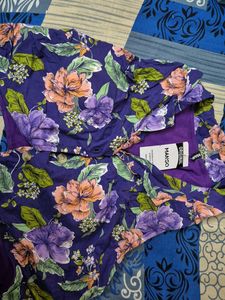 Vibrant Floral Print Button-Up Top