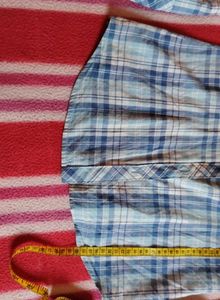 Blue Plaid Flannel Shirt