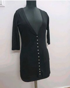 Button-Down Knit Dress