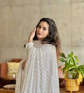 Elegant White Chikankari Kurta Set