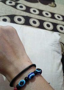 Evil Eye &amp; Om Bracelet Set