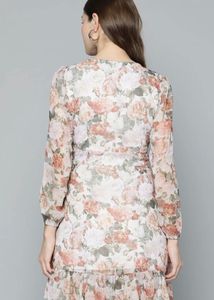 Floral Print Wrap Dress