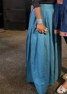 Bohemian Style Teal Blue Skirt Navratri