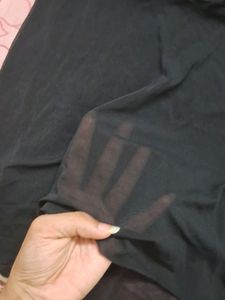 Black Sheer Top