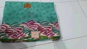 Printed (Work) Saree With Unstitched Blouse