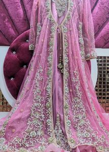 Stunning Pink Embellished Wedding Dress