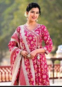 Elegant Blue Floral Kurta set