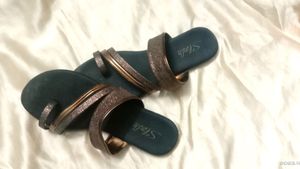Copper Colour Flat Foot Wear New