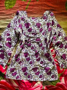 Beautiful Floral Print Kurta