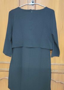Mango black classic Midi dress