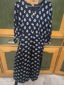stylish Black Indowestern Maxi Dress / Gown Kurti
