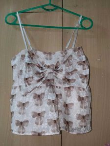 Coquette Lace Bow Camisole Top
