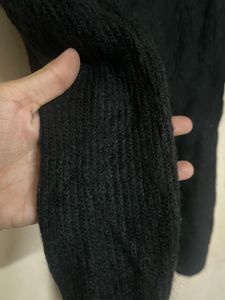 Cozy Black Long Sleeve Dress