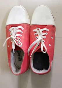 Red Klicker Canvas Sneakers