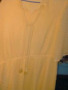 Yellow Georgette Dress