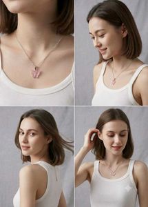 Cute Pink Butterfly Necklace