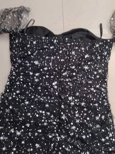 Sparkly Off-Shoulder Starry Dress