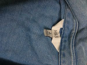 Classic Light Wash Denim Shirt MARKS &amp; SPENCER